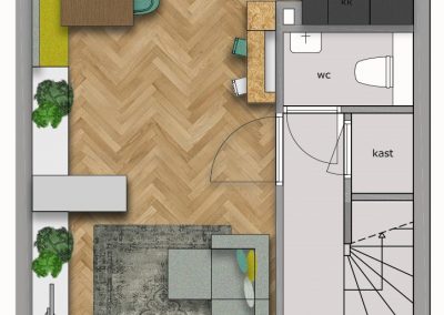 het ontwerplokaal - interieur ontwerp - sjoske van kijeren - interieur architectuur - Overveen -woonhuis - particulier - design