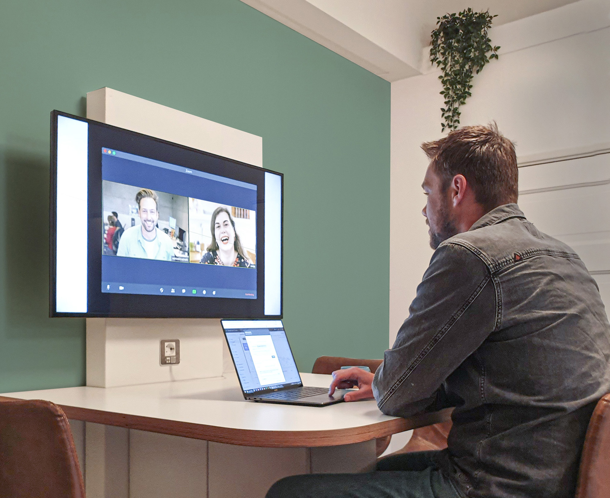Hybride werken - online meeting - video vergaderen - terug naar kantoor - Het Ontwerplokaal - interieurontwerp